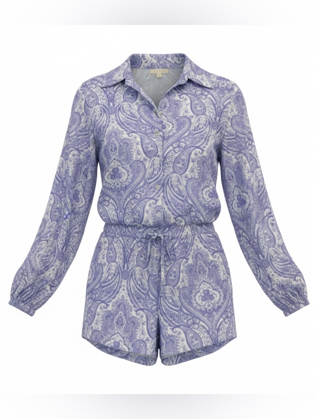 Vita Grace lilac paisley print blouse & short matching set NWOT - size small